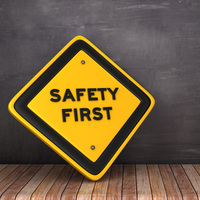 Safety Sign - Safety First - No Slip Floor
