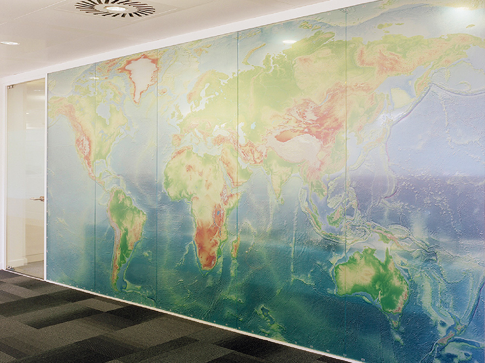 Treck Hall - Lintec Optically Clear Window Graphics - Meeting Room Map